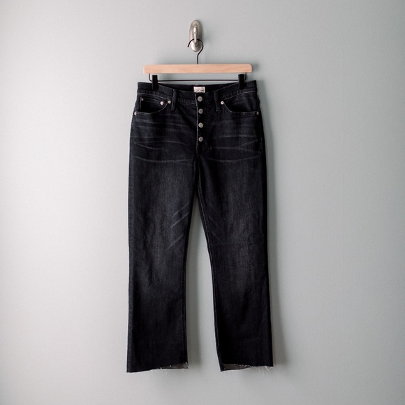 J.Crew 9" Demi-Boot Crop Jean in Charcoal Size 29 - Picture 1 of 13